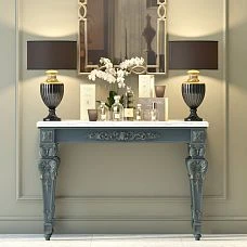 Classic carved furniture leg in interior
