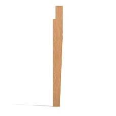 Straight modern wooden leg for furniture