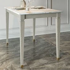 Wooden legs for table with metal decor MN-205 in interior