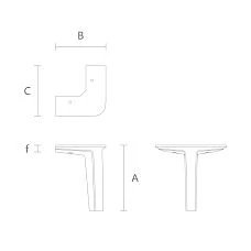 Geometric Furniture Leg MN-208. Furniture Legs and Supports. Image 66eb5dc3a39ed