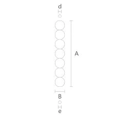 Furniture leg MN-221 for table, console, drawing