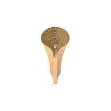 Top view of furniture leg MN-232 with mounting screw and dowel