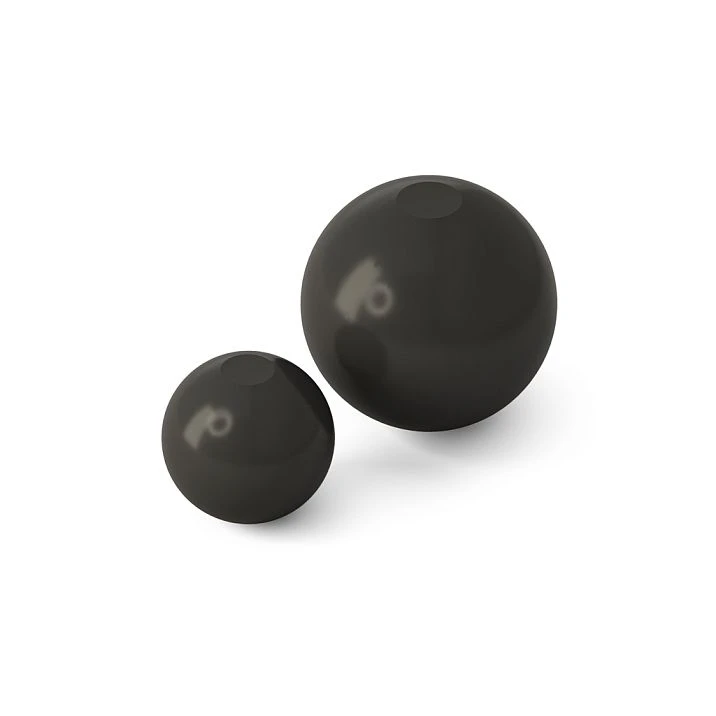 White spherical furniture legs MN-235M in two sizes
