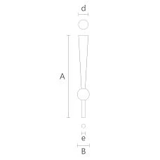 Modern Furniture Leg MN-238 Drawing
