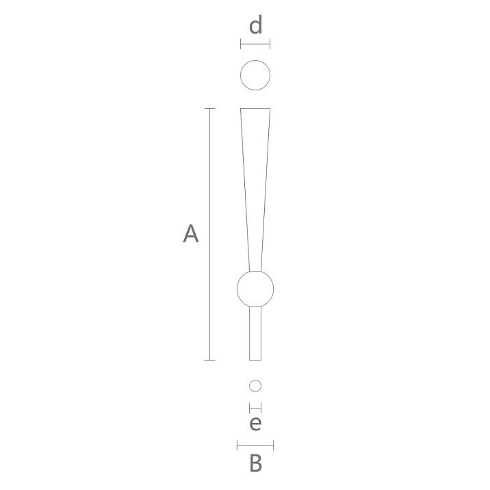 Modern Furniture Leg MN-238 Drawing