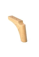 Short legs for furniture made of solid wood