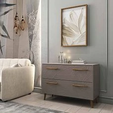 Wooden furniture handles in the interior