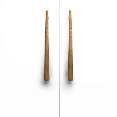 Wooden furniture handles with fittings
