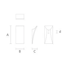 Drawings of furniture handles