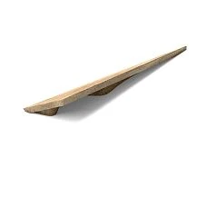 Wooden handle, top view
