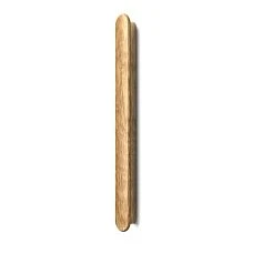 Photos of wooden handles with mounting hardware