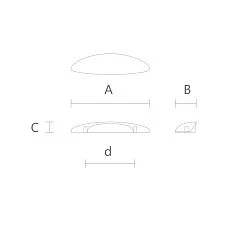 Oak handle drawing for furniture