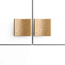 Square wooden furniture handle