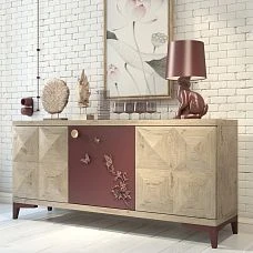 Furniture handle Sopp HL-042 in interior, wooden handles for furniture fronts
