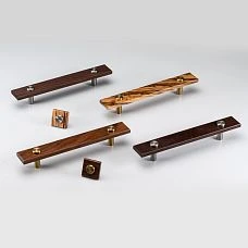 Xylon HL-056-1M furniture bracket handle with protective coating, solid wood. Stylish design for modern and classic interiors, durable