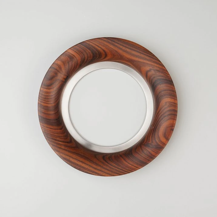 Halo HL-069M furniture handle with expressive geometric circular shape made of natural wood