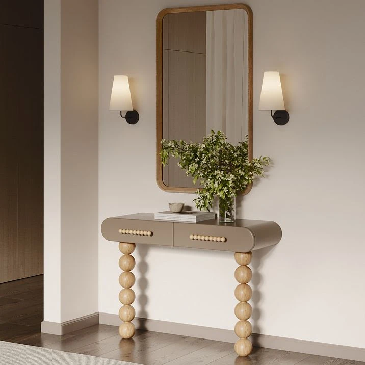 Application of the HL-071 handle in a modern interior with MN-237 and MN-238 legs