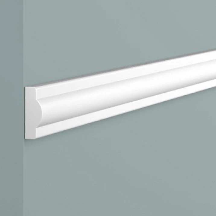 Molding D1020 POLYSTYRENE HI WOOD 20mm x 7.5mm x 2.0m close-up of profile