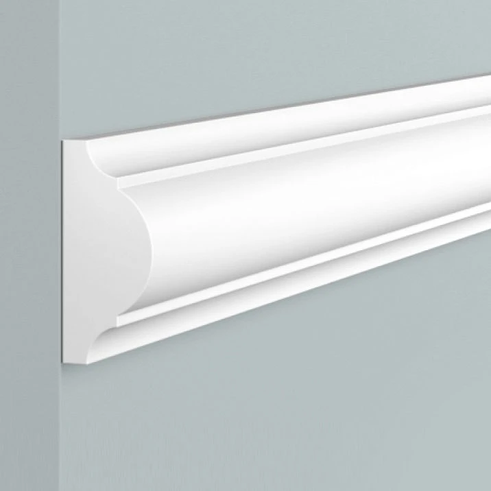 Molding D40 POLYSTYRENE HI WOOD 40mm x 18mm x 2.0m close-up