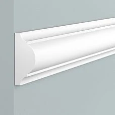 Molding D40 POLYSTYRENE HI WOOD 40mm x 18mm x 2.0m close-up