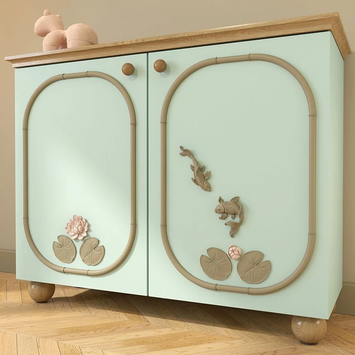 Cabinet design with wooden molding MLD-024