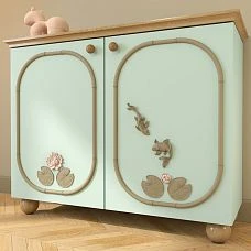 Cabinet design with wooden molding MLD-024