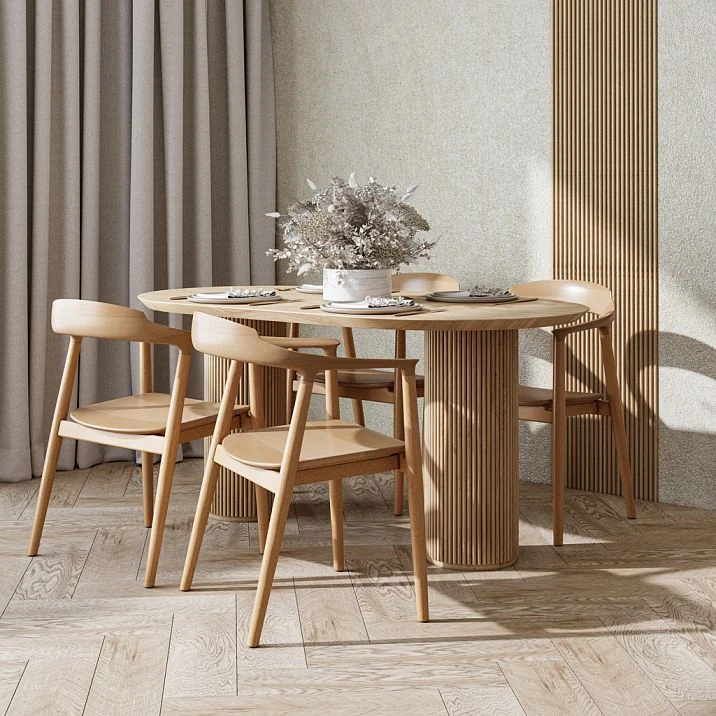 Oval molding MLD-027 made of beech for wall and ceiling decoration drawing