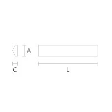 Beech Molding MLD-028 for Wall and Ceiling Decoration, Drawing