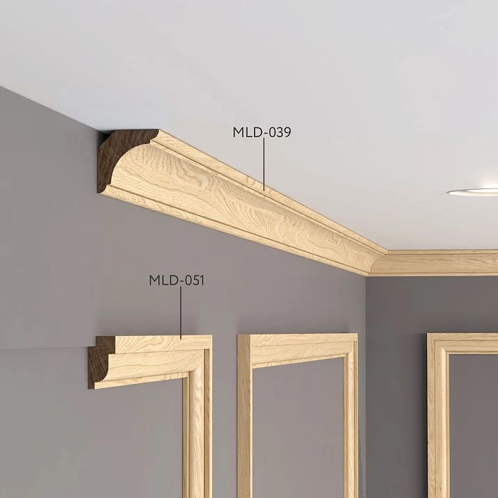 Molding MLD-039 from oak in interior