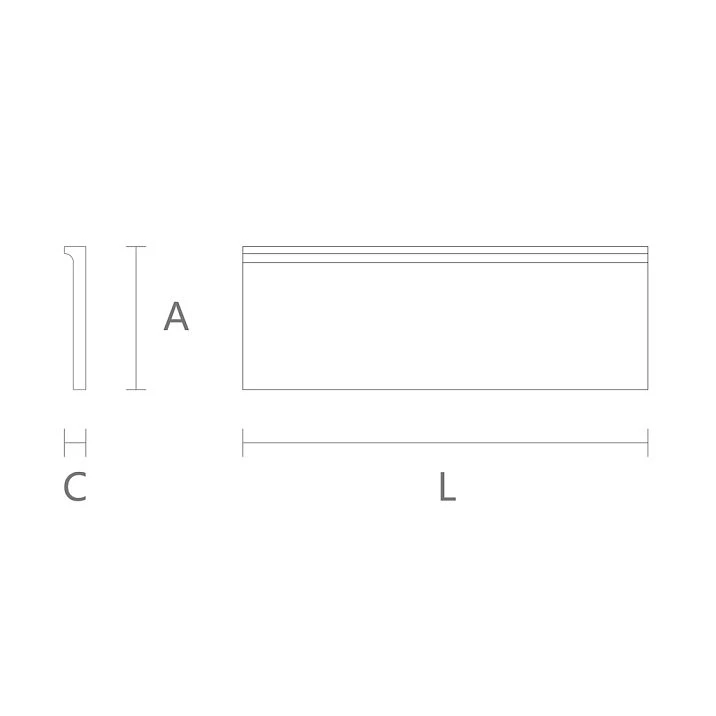Molding MLD-040. Drawing