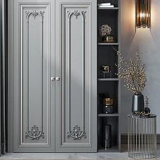 MDF molding, photo in interior on furniture
