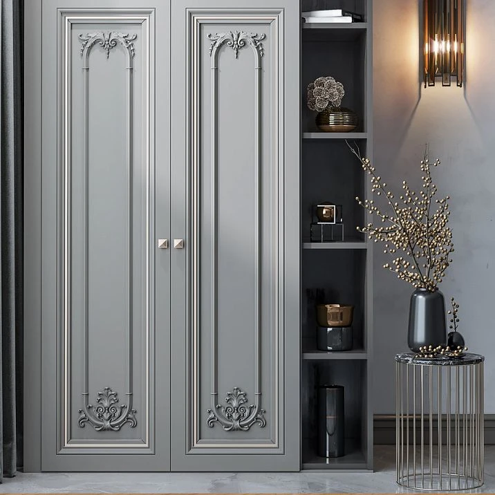 MDF molding, photo in interior on furniture