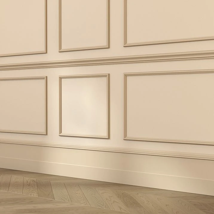 MDF moldings on the wall, MLD-M-003 molding in interior