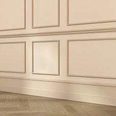 MDF moldings on the wall, MLD-M-003 molding in interior