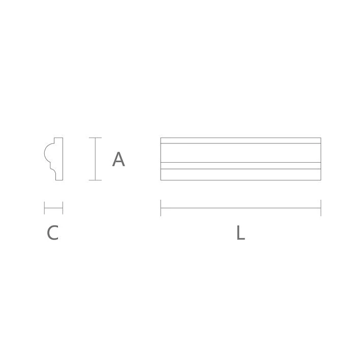 Molding MLD-M-018 drawing