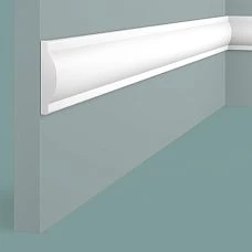 Impact-resistant polystyrene wall molding D1050 Hi Wood, tallest profile 50x12.5 m