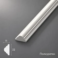 Polyurethane molding MLDPU-002 STAVROS - classic profile for wall decor, furniture and architectural finishing