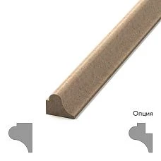 Molding MLD-M-014 made of MDF with a smooth decorative curve