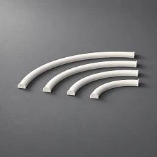 Molding decor MLDPU-027U-2 lightweight polyurethane corner in a modern style for decorating interior wall corners, door portals, and panels