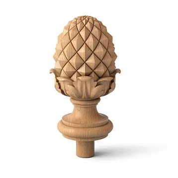 Carved Cap L-088 with geometric and plant pattern