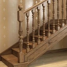Newel Cap for Post L-023 and staircase in interior