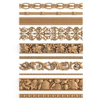 Carved Molding from Oak and Beech &ndash; Product Examples