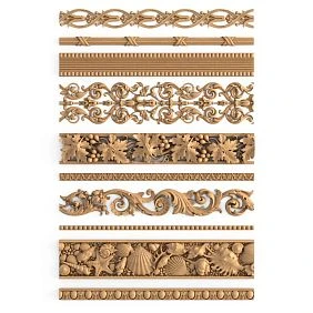 Wooden picture frame samples