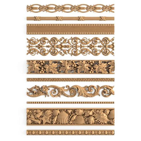 Wooden picture frame samples