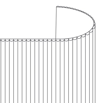 Flexible slat panels