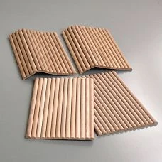 Decorative slatted panel OPAN-001 for interiors and furniture solutions