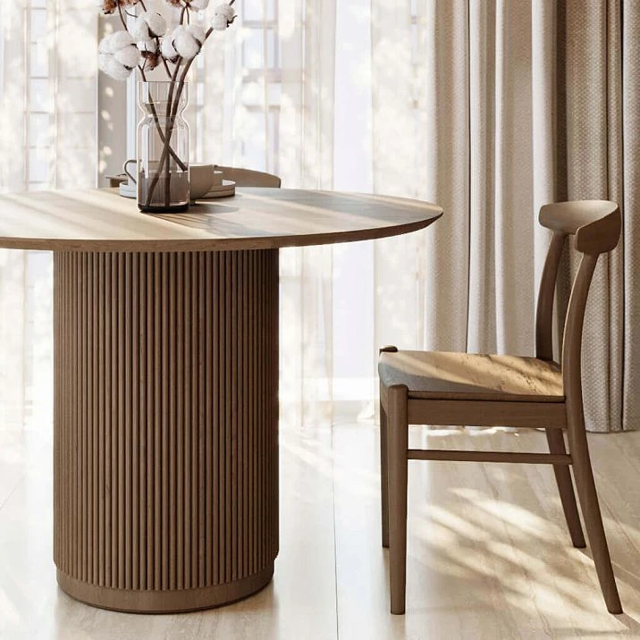 Slatted panel PAN-001 made of MDF for enamel, for bright color accents in interior, height 2.7 m