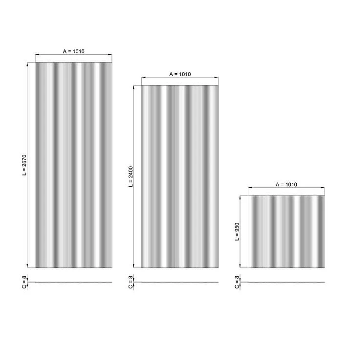 slatted panel pan-001 decorative panel made of slats for kitchen and furniture fronts