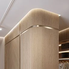 slatted panel pan-001 wall decorative panel made of vertical slats