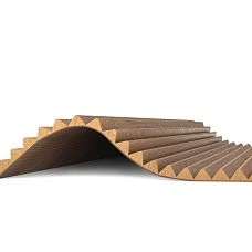 Slat panel PAN-005 made of beech or oak for natural finishing.